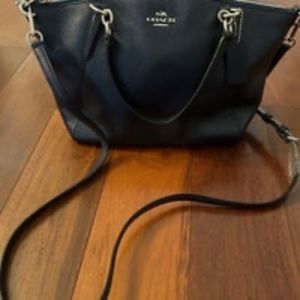 Coach Small Tote/Crossbody - Navy Blue